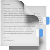 Apple design of the bookmark tabs emoji verson:ios 16.4