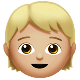 Apple Apple design of the child: medium-light skin tone emoji verson:ios 16.4