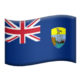 Apple Apple design of the flag: Ascension Island emoji verson:ios 16.4
