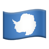Apple Apple design of the flag: Antarctica emoji verson:ios 16.4