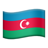 Apple design of the flag: Azerbaijan emoji verson:ios 16.4