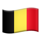 Apple design of the flag: Belgium emoji verson:ios 16.4