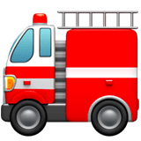 Apple design of the fire engine emoji verson:ios 16.4