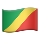 Apple design of the flag: Congo - Brazzaville emoji verson:ios 16.4