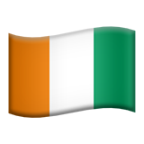 Apple design of the flag: Côte d’Ivoire emoji verson:ios 16.4