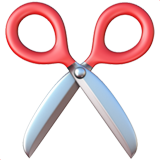 Apple design of the scissors emoji verson:ios 16.4