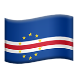 Apple design of the flag: Cape Verde emoji verson:ios 16.4