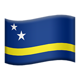 Apple design of the flag: Curaçao emoji verson:ios 16.4