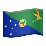 Apple design of the flag: Christmas Island emoji verson:ios 16.4