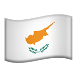 Apple design of the flag: Cyprus emoji verson:ios 16.4