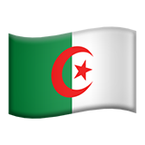 Apple design of the flag: Algeria emoji verson:ios 16.4