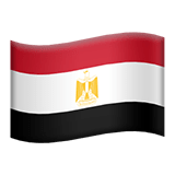 Apple Apple design of the flag: Egypt emoji verson:ios 16.4