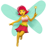 Apple design of the woman fairy emoji verson:ios 16.4