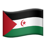 Apple design of the flag: Western Sahara emoji verson:ios 16.4