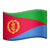 Apple design of the flag: Eritrea emoji verson:ios 16.4