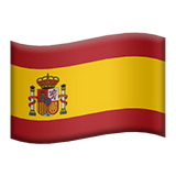 Apple Apple design of the flag: Spain emoji verson:ios 16.4