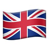 Apple design of the flag: United Kingdom emoji verson:ios 16.4