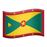 Apple design of the flag: Grenada emoji verson:ios 16.4