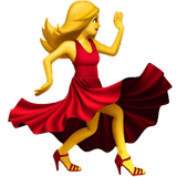 Apple design of the woman dancing emoji verson:ios 16.4