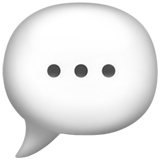 Apple design of the speech balloon emoji verson:ios 16.4