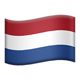 Apple design of the flag: Netherlands emoji verson:ios 16.4