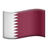 Apple design of the flag: Qatar emoji verson:ios 16.4