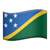 Apple design of the flag: Solomon Islands emoji verson:ios 16.4