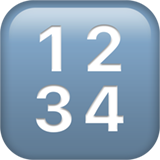 Apple design of the input numbers emoji verson:ios 16.4