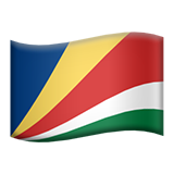 Apple design of the flag: Seychelles emoji verson:ios 16.4
