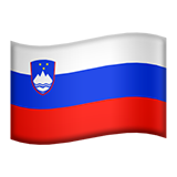 Apple design of the flag: Slovenia emoji verson:ios 16.4
