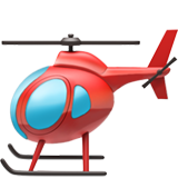 Apple design of the helicopter emoji verson:ios 16.4
