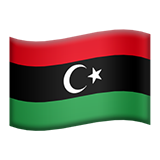 Apple design of the flag: Libya emoji verson:ios 16.4