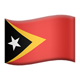 Apple design of the flag: Timor-Leste emoji verson:ios 16.4