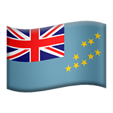 Apple design of the flag: Tuvalu emoji verson:ios 16.4