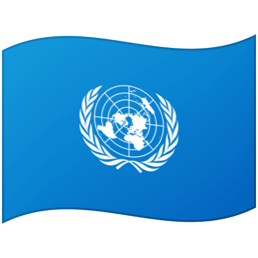 Google design of the flag: United Nations emoji verson:Noto Color Emoji 15.0