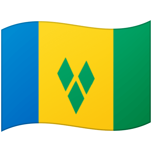 Google design of the flag: St. Vincent & Grenadines emoji verson:Noto Color Emoji 15.0