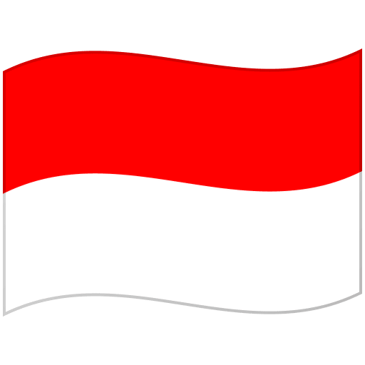Google design of the flag: Indonesia emoji verson:Noto Color Emoji 15.0