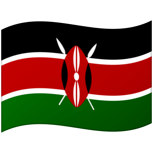 Google design of the flag: Kenya emoji verson:Noto Color Emoji 15.0