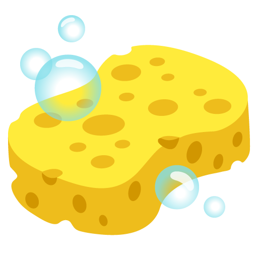 Google design of the sponge emoji verson:Noto Color Emoji 15.0
