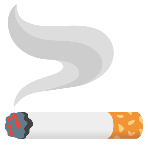 Google design of the cigarette emoji verson:Noto Color Emoji 15.0