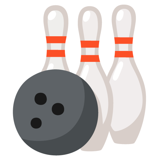 Google design of the bowling emoji verson:Noto Color Emoji 15.0