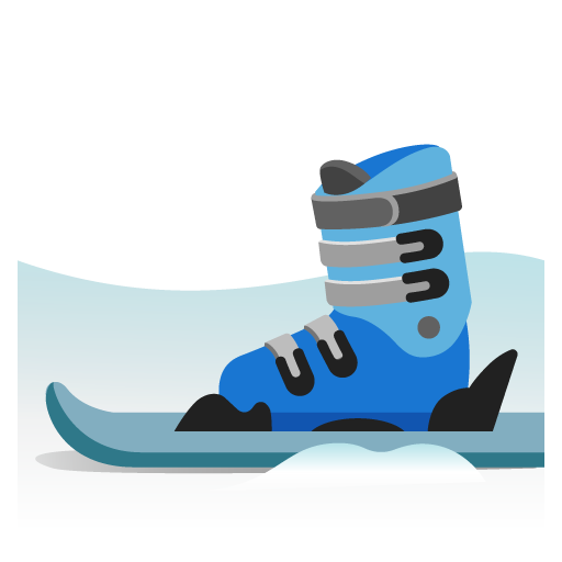 Google design of the skis emoji verson:Noto Color Emoji 15.0