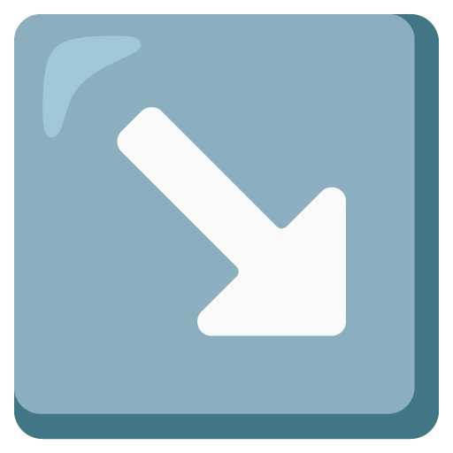 ↘ DownRight Arrow Emoji Meaning From Girl & Guy Emojisprout