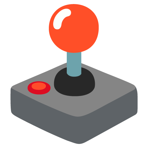 Google design of the joystick emoji verson:Noto Color Emoji 15.0