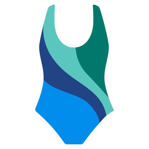 Google design of the one-piece swimsuit emoji verson:Noto Color Emoji 15.0