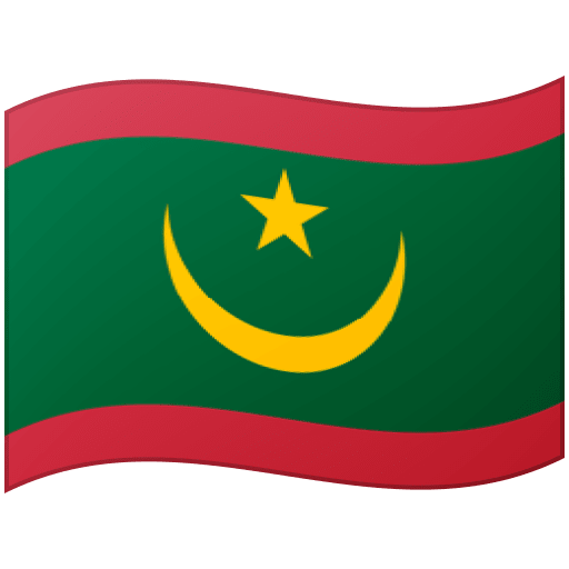 Google design of the flag: Mauritania emoji verson:Noto Color Emoji 15.0