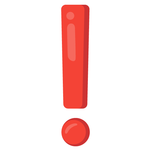 Google design of the red exclamation mark emoji verson:Noto Color Emoji 15.0