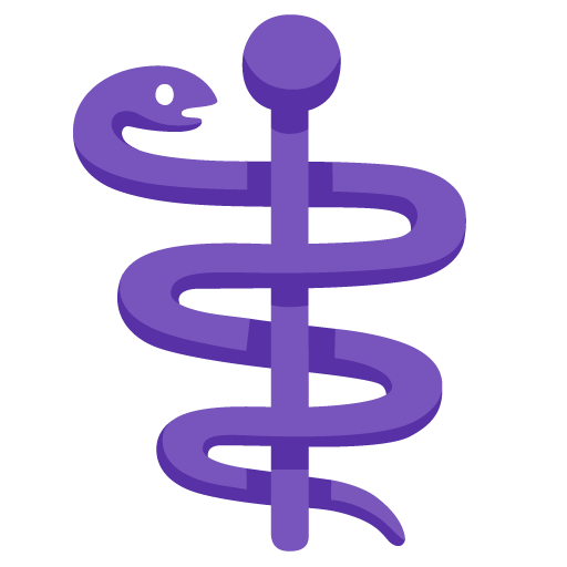 Google design of the medical symbol emoji verson:Noto Color Emoji 15.0