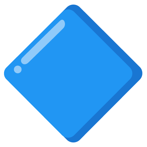 Google design of the large blue diamond emoji verson:Noto Color Emoji 15.0