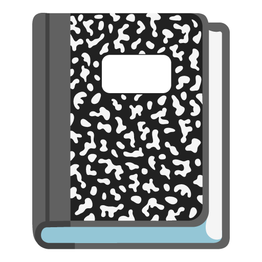 Google design of the notebook emoji verson:Noto Color Emoji 15.0